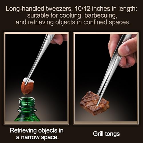 Aniso 6 Inches Stainless Steel garden tweezers - size: 6 inches