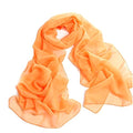 Tapp Collections™ Fashionable Soft Chiffon Scarf - color: Solid / Orange