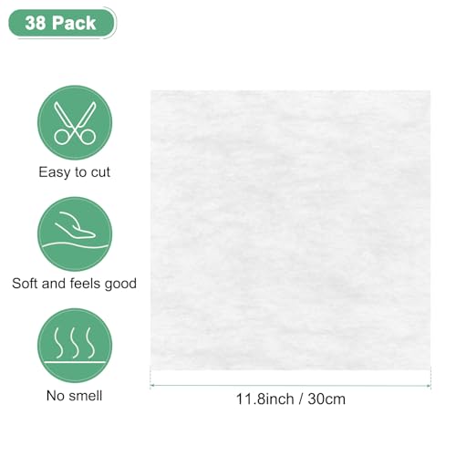 M METERXITY 38-Sheet Korean Cotton Wrapping Flower Paper, 11.8 Inch Waterproof Floral Wrapping Cotton Paper for Bouquets/Gift Packaging [White] - color: White