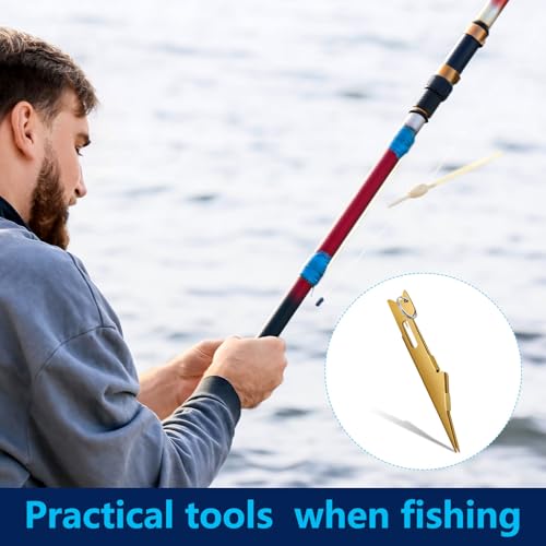 Deekin 3 Pcs Fishing Nail Knot Tying Tool Quick Tie Line Fly Tyer - color: Gold