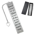 Peacoblue Friendship Words Metal Bookmark, Book Mark for Readers - style: Friendship Words