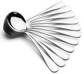 12 Piece Soup Spoons, High Grade Stainless Steel Soup Spoons, Dishwasher Safe Spoons Silverware - size: 12