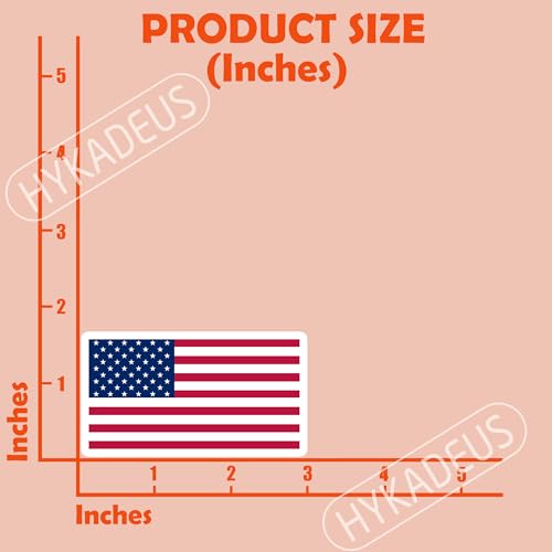 (3PCS) American Flag Stickers – USA America Sticker US Patriotic Flag Decal - color: America