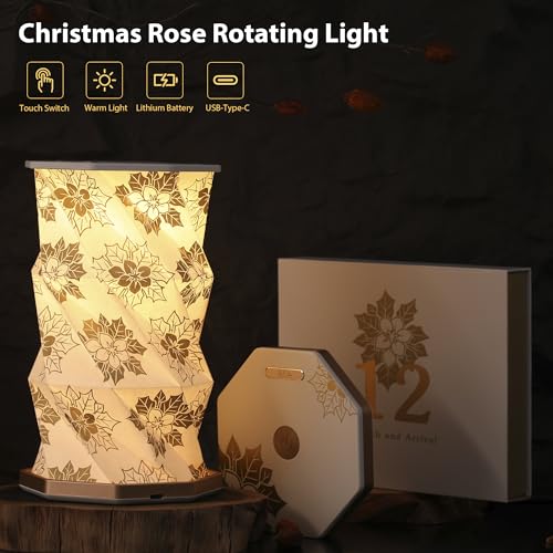 Birthday Flower Folding Lamp, Paper Lantern Lights, Japanese Gifts