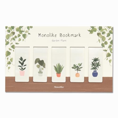 Monolike Magnetic Bookmarks Garden Plant, Set of 5 - color: Garden Plant