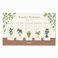 Monolike Magnetic Bookmarks Garden Plant, Set of 5 - color: Garden Plant