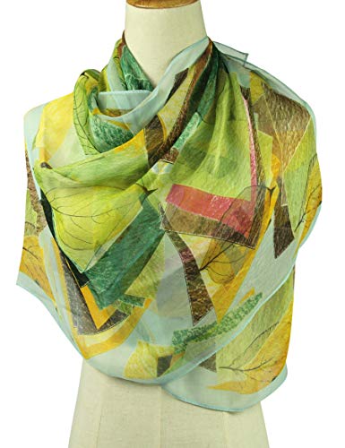 PANTONIGHT Long Chiffon Sheer Scarf Gradient Shaded Colors Lightweight Scarf For Womens - color: Col 752
