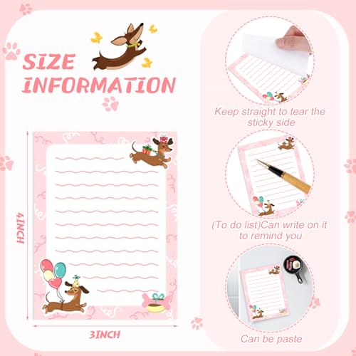 Gilprop 24 Pack Dachshund Gifts, Dachshund Sticky Notes - style: Dachshund