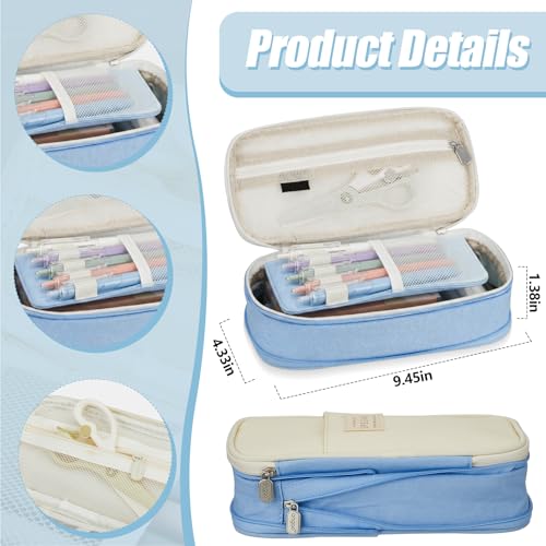 Jutom 39 Pcs Aesthetic Book Annotation Kit,Light Blue,Cute Style - color: Light Blue, style: Cute Style