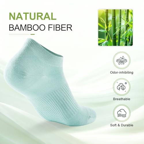 Women's Ankle Socks, 5 Pairs, Bamboo Rayon Ultra Thin Low Cut - color: Assorted 1, size: Medium