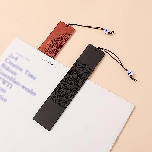 4 pcs Book Marks Set, Boho Book Markers, Bookmarks for Men Women Book Lovers Bookworm (Mandala Set) - style: Mandala Set