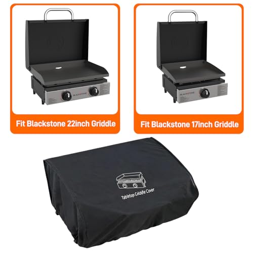 Grill Table for Blackstone 17/22 inch Griddle - color: Black-with Cover