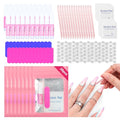 SAVILAND Press On Nail Packaging Kit with Glue and Prep Tools, 20 Sets