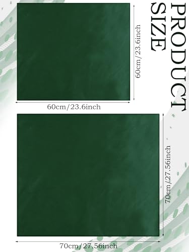 SATINIOR Square Neck Scarf Women - color: Navy Green, size: 27.56 x 27.56 inches