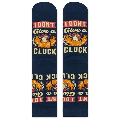 Lavley Women's Funny Socks Cute Novelty Gift for Women & Teens - color: I Don't Give a Cluck