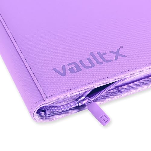 Vault X 12 Pocket Zip Trading Card Binder 480 Cards Exo-Tec (Purple) - color: Purple, size: 12 Pocket