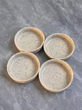4 Pack Soy Sauce Dish, Ceramic Dipping Bowls 3.5inch, Small Side Dishes for Dips Appetizer Snacks Condiments, Dishwasher & Microwave Safe,Khaki - color: Khaki