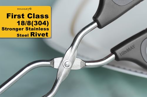 HINMAY Scissor Tongs 16" Extra Long Stainless Steel Barbecue Grilling Tongs - size: 16"