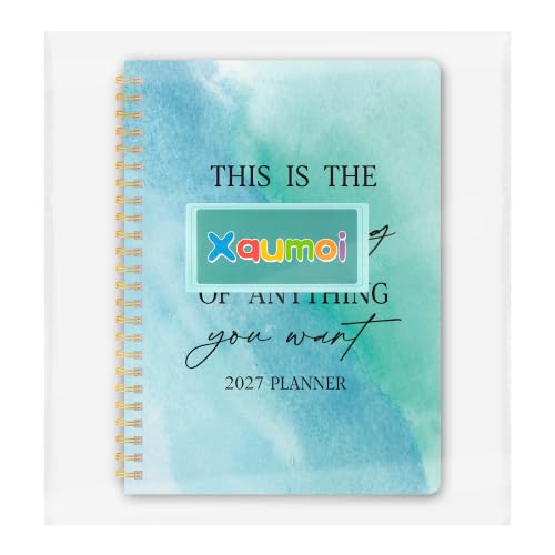 Xqumoi 2027 A5 Planner New Beginning Blue Weekly and Monthly Planner Gift - color: New Beginning 2027, size: A5