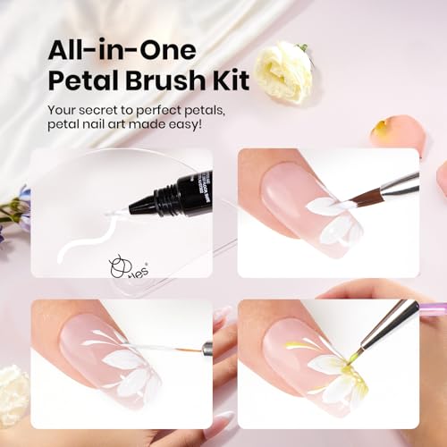 Beetles Nail Art Brushes Set for Gel Polish 3 Pcs Nail Art Design Pen - color: C-Pink-3
