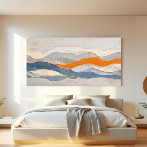 Abstract Canvas Wall Art Decor Print Stripe For Living Room 24"X 48" - color: LAI-11E, size: 48"L x 24"W