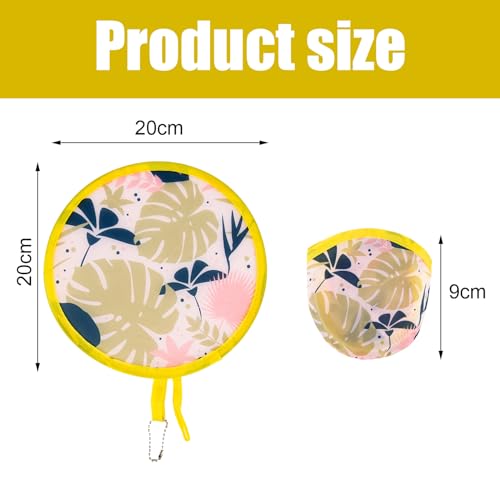 4 Styles Floral Round Foldable Hand Fan Japanese Foldable Fan Style Handheld Foldable Compact Cooling Fans,Round Folding Fan for Outdoor Games,Xmas Decoration,Festival,Party Favors,Travel,Events - color: 4Pcs Floral