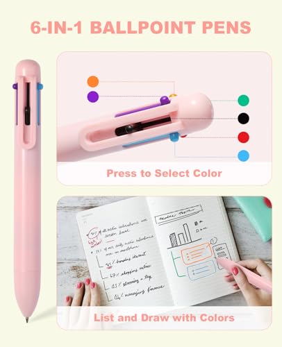 56 PCS Aesthetic School Supplies with Large Pencil Case, 5 Inspirational Ballpoint Pens, 12 Pastel Highlighters, 5 Black Ink Gel Pens, 6 Mechanical Pencils 0.5-0.7mm College Student Essentials (Beige) - color: Beige
