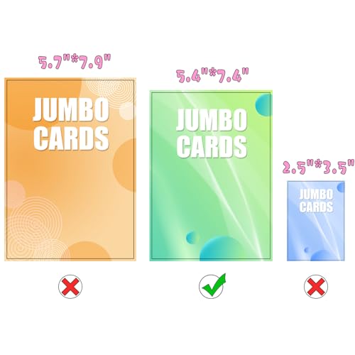 Jumbo Card Binder – WITHYU PU Leather Ringless Card Collection Binder with 60 Pockets, 5.4'' x 7.4''Card Holders Storage Album for Game Card (Pink) - color: Pink, size: 5.4x7.4