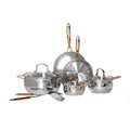 Denmark Tools for Cooks Celebrations Cookware Collection 10 Piece Heavy Gauge Stainless Steel Cookware Set - size: 10PC COOKWARE SET