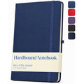 Eccolo Cool Jazz Hardbound Writing Journal, 192-Page Lined Paper, Lay-Flat - color: Navy, size: Medium - (6-x-8.5 Inches)