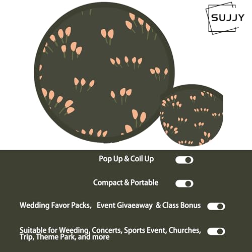 4 Pack Refreshing Style Japanese Foldable Hand Fans, Versatile Round Handheld Fans for Travel, Events, Indoor, and Outdoor Use (Breezy Summer) - style: Fresh & Light