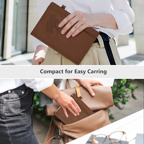 Blank Journal Notebook 5.9"×8.5", Leather Sketchbook,160 Pages Sketch book - color: Brown, size: Blank Page