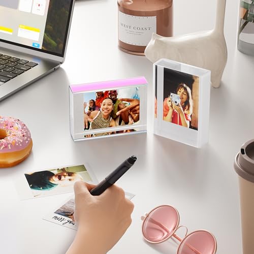 WINKINE 6 Pack Instax Mini Picture Frame, 2x3 Small Picture Frames - color: Iridescent, size: 6 pack