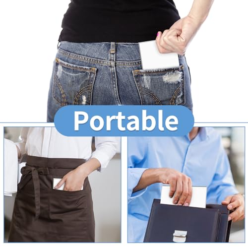 Hoiny 6 Pack Note Pads 4x6, Blank Server Notepad, Small Memo Scratch Paper - style: 6 Pack