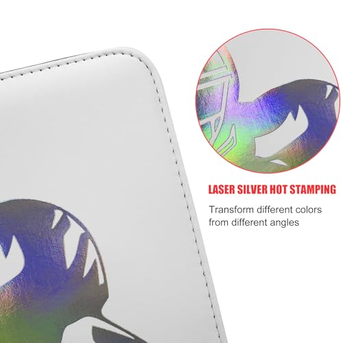 400 Pockets Football Card Binder, Laser Silver Hot Stamping Cover,RX33 - color: Dazzling Football-400