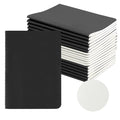 HOMEMARS Plain Notebook,18 Pack,100GSM,Small notebook,3.9" x 5.5", Black, Journaling Notebooks for Travel Journal, Work & School,Thick Paper,Plain Writing Drawing Sketchbook Diary,100 g/m² - size: Plain