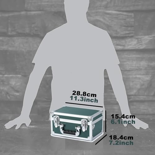 Collectable Trading Card Cases, Toploaders Storage Box, Magnetic Card Storage Hard Cabinet, Graded Card Storage Case, Sports & Trading Collector Storage Box (Green) - color: Green, size: Small