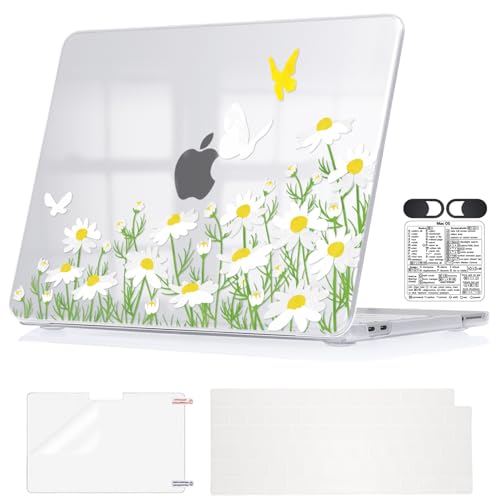 Daisy Floral Protective Case for 2026 MacBook Neo 13" A18 Pro A3404 - color: Cute Daisy Floral