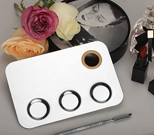 Makeup Mixing Palette with Makeup Spatula, 6x4inch Makeup Palette