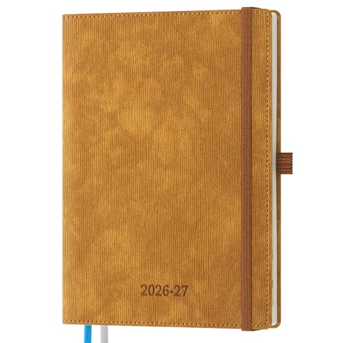 2026-2027 Weekly and Monthly Planner (Jul.2026–Dec.2027) - color: Caramel, size: Medium-8.5" x 6.5"