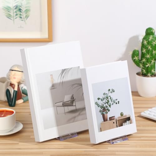 12 Pack Acrylic Book Stand for Display Adjustable, 4.2in H - size: 4.2 x 4.3 x 2.35 Inch