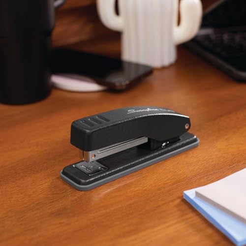 Swingline Stapler, Cub Compact Desktop Stapler, 20 Sheet Capacity, Metal, Matte Black (S701068) - color: Black