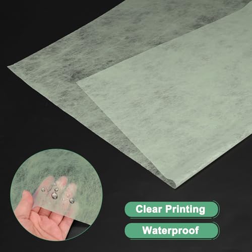 M METERXITY 38-Sheet Korean Cotton Wrapping Flower Paper, 11.8 Inch Waterproof Floral Wrapping Cotton Paper for Bouquets/Gift Packaging [Green] - color: Green