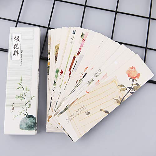 30 Pieces for Creative Chinese Paper Bookmarks Painting Cards Retro Beautiful
