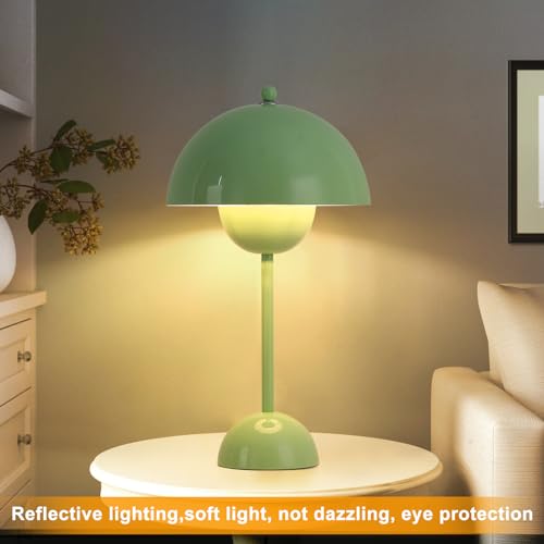 Creative Mid-Century Modern Bud Table Lamp for Home&Office, Rust Red - color: Rust Red