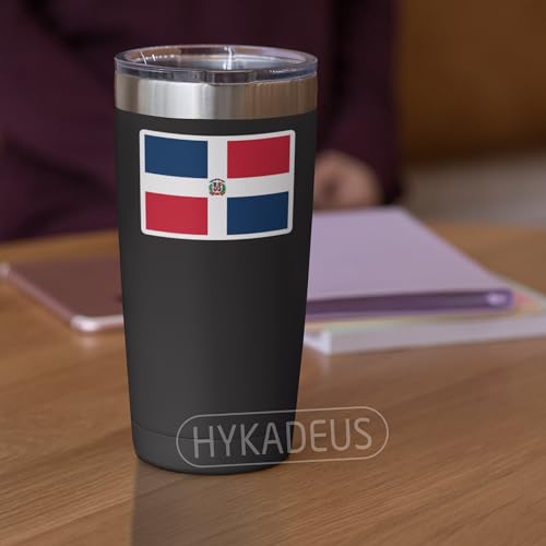(3Pcs) Dominican Republic Flag Stickers – Dominican Flag Vinyl Decals - color: Dominican Republic
