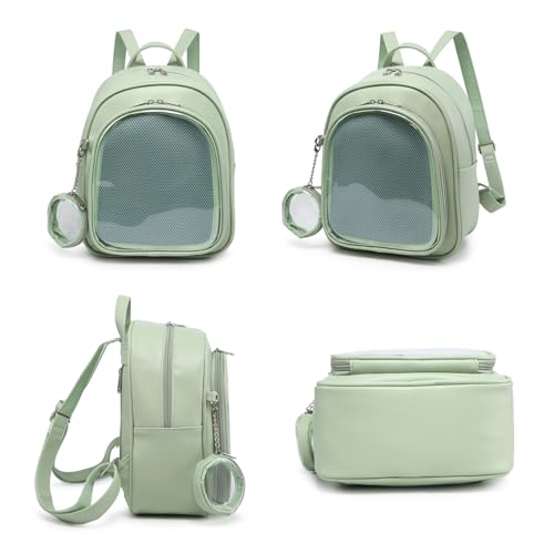 Aesthetic Kawaii Ita Backpack Pin Display Cute Purse For Anime Pins - color: Green