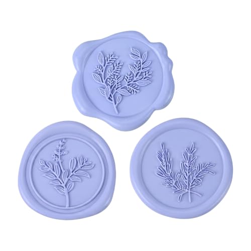 60 Pcs Wax Seal Stickers Set (3 Designs in 1 Pack) - Adhesive Backed Elegant Floral Designs for Wedding Invitation Envelope Seal Stickers Gift Wrapping (Light Purple) - color: Light Purple