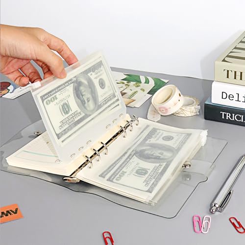 Clear A6 Budget Binder Planner Cover Shell Protector - color: Clear A6