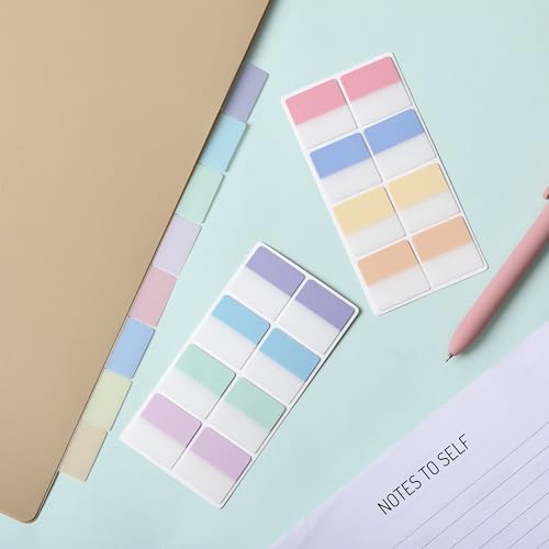 Mr. Pen- Sticky Index Tabs, 240 Pcs, Pastel Sticky Tabs for Notebooks - color: Pastel, size: 1" × 1", 240 pcs